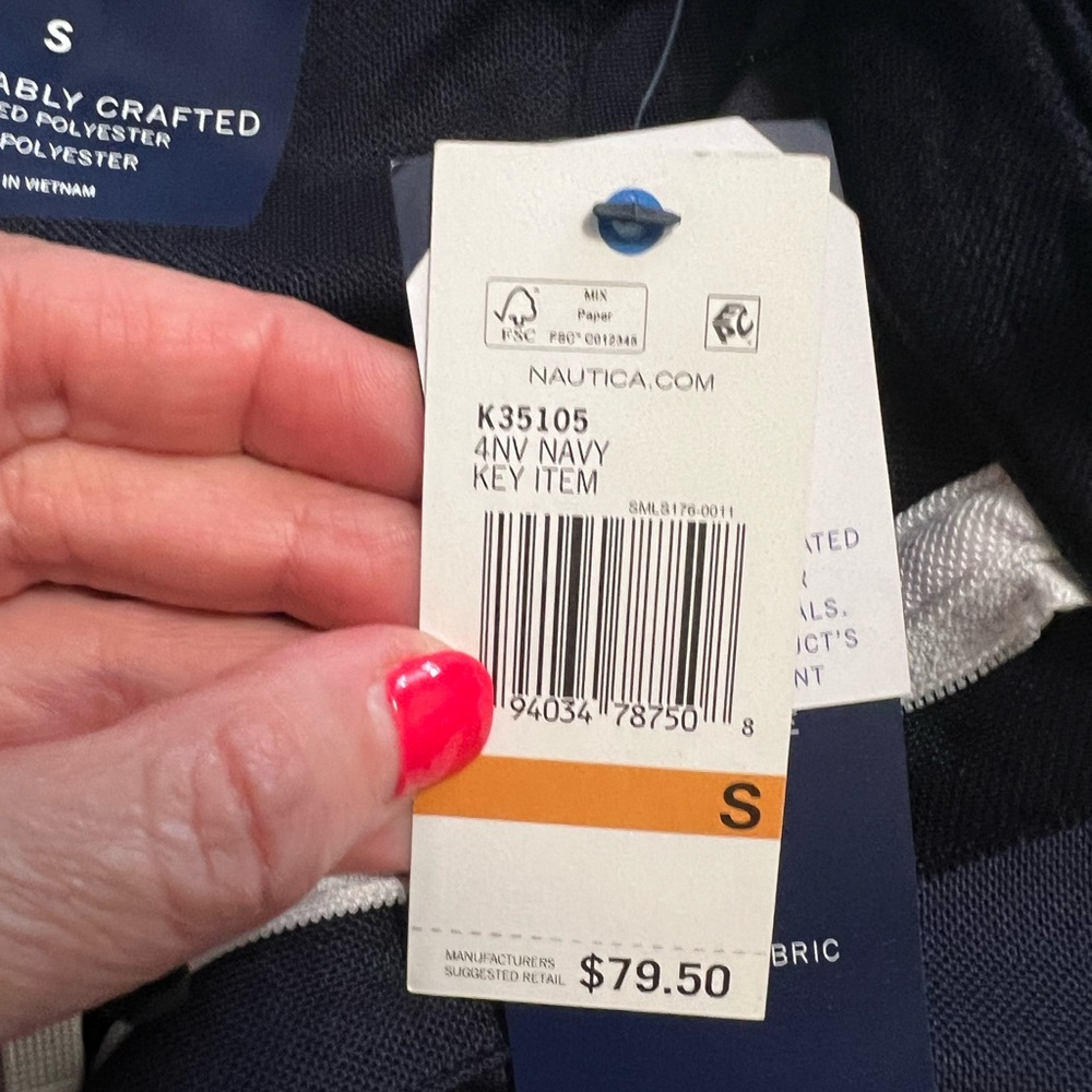 NAUTICA NAVTECH SUSTAINABLE CRAFTED POLO SHIRT size S - Picture 4 of 7